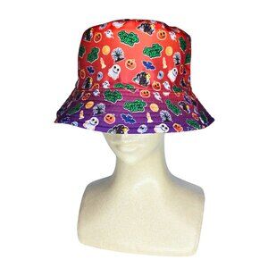 Amazon Logistics Peccy Spooky Vibes Halloween Skulls Ghosts Bats Bucket Hat